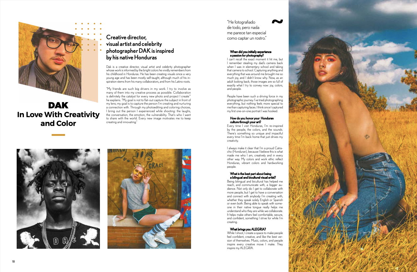ALEGRÍA Magazine Design & Production Package