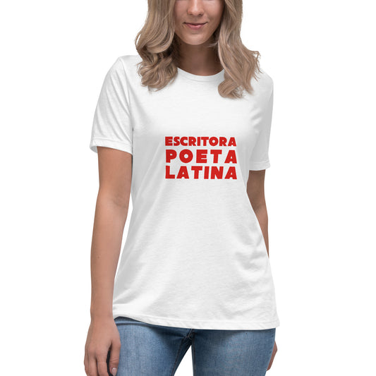 Escritora Poeta Latina in red T-Shirt